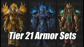 WOW  Warrior Tier 21 Armor Set  Juggernaut Battlegear [upl. by Sokairyk]