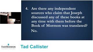 A Case for the Book of Mormon  Elder Tad Callister [upl. by Joost973]