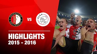 Wat een ontlading  Highlights Feyenoord  Ajax  KNVB Beker 20152016 [upl. by Akiaki]