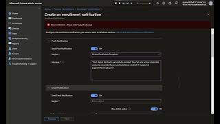 Guide to Configuring Enrollment Notifications in Microsoft Intune [upl. by Kloster]