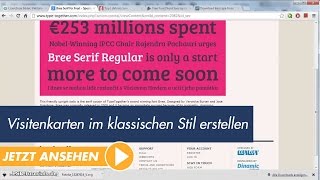 InDesign Tutorial Visitenkarten im klassischen Stil erstellen [upl. by Tess]