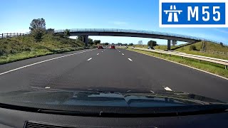 Driving in the UK  M55 Motorway  Preston M6 to J3 A585 [upl. by Letsyrc]