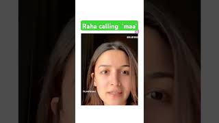 Raha calling Alia quotMaaquot background ytshorts aliabhatt rahakapoor maa bollywood trending [upl. by Croom710]