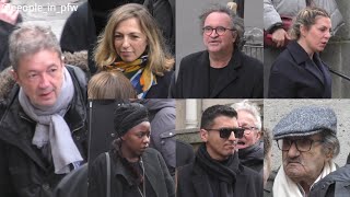 Les acteurs de Scènes de ménages présents aux obsèques de Marion Game à Paris 31032023 [upl. by Roberts]