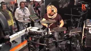 Roland TD25KV Drum Kit Musikmesse 2015 [upl. by Marlie]