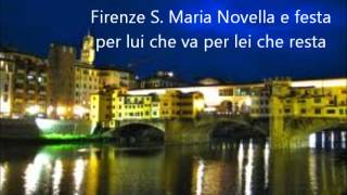 Firenze Santa Maris with lyrics  Pupo [upl. by Fidole]