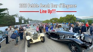 Line up All CARs 2023 Pebble Beach Tour dElegance [upl. by Geno982]