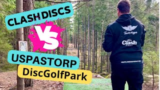 Clash Discs VS Uspastorp DiscGolfPark  1000 ratad runda [upl. by Ardnala]