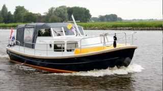 De Schiffart Yachtcharter  Brûzer Jantina  Motorboot huren in Friesland [upl. by Lefty]