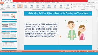 TUTORIAL CFDI con Retención de IVA e ISR para Servicio de Plataformas Tecnológicas [upl. by Enyawal925]