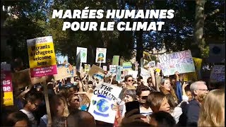 Des centaines de milliers de quotgrévistes du climatquot manifestent dans le monde [upl. by Ecilegna150]