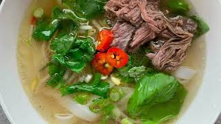 Vietnamese Beef Pho Noodle soup at home Beef pho GourmetDelight2017 Ep 63 [upl. by Nicolai]