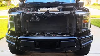 Install LED Projector Headlights on 2021 F150 XLT Quad LED Reflector [upl. by Aidne]