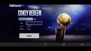 How to Redeem CD Key in NBA Infinite  Use Codes [upl. by Laurie]