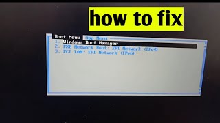 windows boot manager problem in laptop  how to fix windows boot manager problem [upl. by Reffotsirhc]