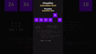 visualize Insertion Sort  shorts coding html5css3 learnhtml5andcss3 webdevelopment learnweb [upl. by Bridgid509]