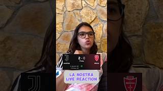 L’addio con GOL di ALEX SANDRO manualedelcalcio juventus monza livereaction [upl. by Leagiba]