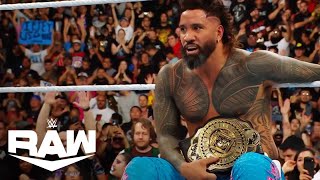 Jey Uso Is Intercontinental Champion YEET  WWE Raw Highlights 92324  WWE on USA [upl. by Attelrahc]