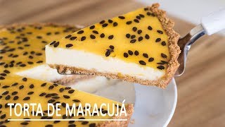 TORTA DE MARACUJÁ COM MOUSSE PRÁTICO DE LIQUIDIFICADOR [upl. by Oriana800]