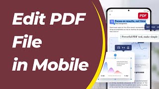 How to Edit PDF on Android  Edit PDF File in Mobile [upl. by Cirdor]