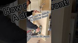 How not to attach drawer fronts diy howto woodworking fyp fypシ゚viral fy smallbusiness [upl. by Yrreb]