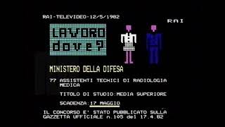 1982 Rai Rete1 12 Televideo prove tecniche [upl. by Medardas]