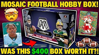 2024 MOSAIC FOOTBALL HOBBY BOX REVIEW🏈 WAS THIS 400 HOBBY BOX WORTH IT🤔 [upl. by Hussar724]