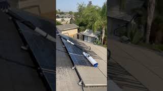 Solar Panels Cleaning w Sola Tecs C1000  Tulare CA  002 [upl. by Nosahc]