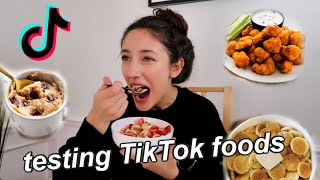 only eating VIRAL TIKTOK recipes for 24 hours [upl. by Audly]