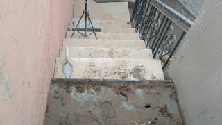 Professional Staircase Transformation How to Install Marble with Style and EasePart 5 [upl. by Ravel]