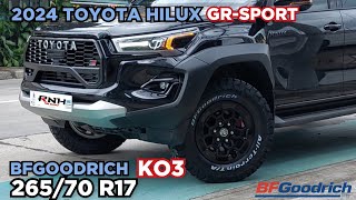 BFGoodrich KO3 265x70 R17 on 2024 Toyota Hilux GRSport  RNH Tire Supply [upl. by Alda514]