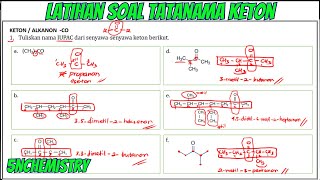 FULL  Pembahasan Latihan Soal Tatanama Senyawa Keton Alkanon  Kelas 12 [upl. by Seka643]