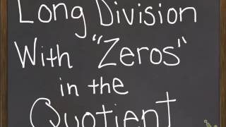 Long division with zeros in the quotient  Sham Abbass [upl. by Enaht]