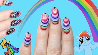 WATERMARBLE POLISHMOUNTAIN 100 COATS CHALLENGE SIMPLY NAILOGICAL [upl. by Lunsford]