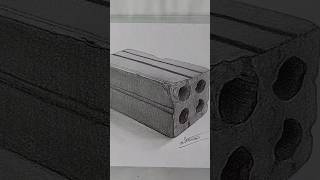 Pencil drawinglesson 6 How to draw brick [upl. by Rez327]