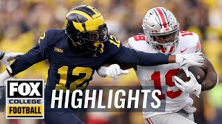 No 2 Ohio State Buckeyes vs No 3 Michigan Wolverines Highlights  CFB on FOX [upl. by Ahsatan362]