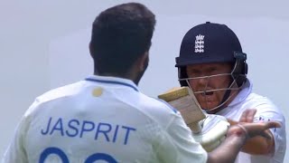 Huge Fight between Jasprit Bumrah and Jonny Bairstow over this dirty game in Ind vs Eng 1st Test [upl. by Aicetal]