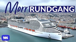 MSC World Europa MorrRundgang auf der neuen Schiffsklasse von MSC Cruises [upl. by Atenik]