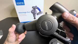 Review of Renpho R4 Massage Gun [upl. by Fitzger]