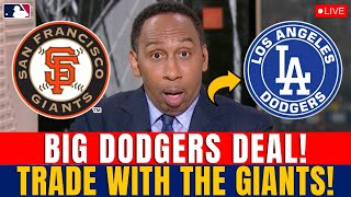 BREAKING GIANTS STAR HEADING TO DODGERS HUGE TRADE HAPPENING IN THE MLB Los Angeles Dodgers News [upl. by Nomolas41]