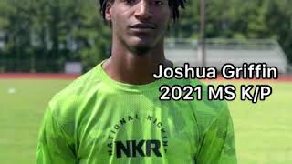 Joshua Griffin  2021 MS  Senior Kicker Punter  June 2020 Camp National Kicking Rankings Prospect [upl. by Benilda115]