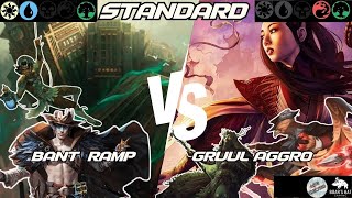 Bant Ramp VS Gruul Aggro MTG Standard [upl. by Anaoy]