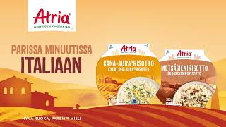 Atria Makuja Maailmalta KanaAura® Risotto ja Metsäsienirisotto [upl. by Dewitt]