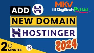 Hostinger New Domain Setup 2024  How To Add A New Domain In Hostinger  hostinger hosting domain [upl. by Nalced]