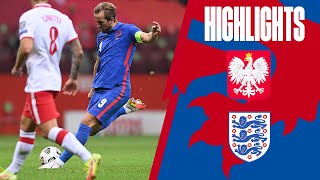 Poland 11 England  Three Lions Held to a Draw In Warsaw  World Cup 2022 Qualifiers  Highlights [upl. by Nuawtna]