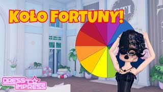 LOSUJEMY KOLOR NA KOLE FORTUNY  Dress To Impress  Roblox [upl. by Trudie]