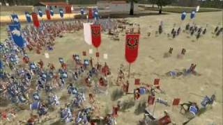 Rome Total War Online Battle 1885 Scipio Africanus vs Julius Caesar [upl. by Tsirhc]