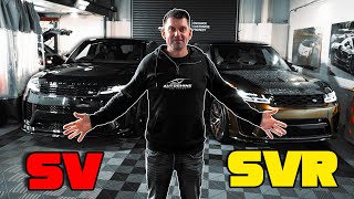 Range Rover Sport SVR vs SV  Side by Side Comparison Will I order an SV [upl. by Ileane]