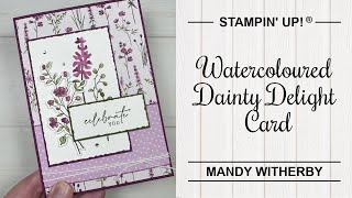 Watercolouring with Dainty Delight Stamp Set  Stampin Up® [upl. by Nosyd]