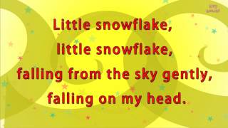 Karaoke Rhymes  Little Snowflakes [upl. by Annaet919]